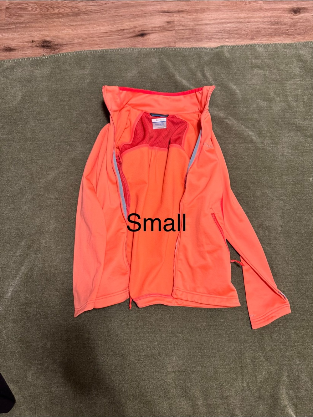 Columbia Women's Neon Coral Zip-Up Jacket